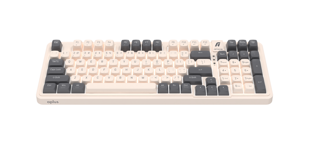 Teclado Gamer Mecânico Aplus Cetus 98 Led Branco Switch Red Hotswap 98% - AK300