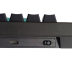 Teclado Gamer Mecânico RGB Aplus Iara Switch Red Gasket 80% Obisidian Aqua - AK400A