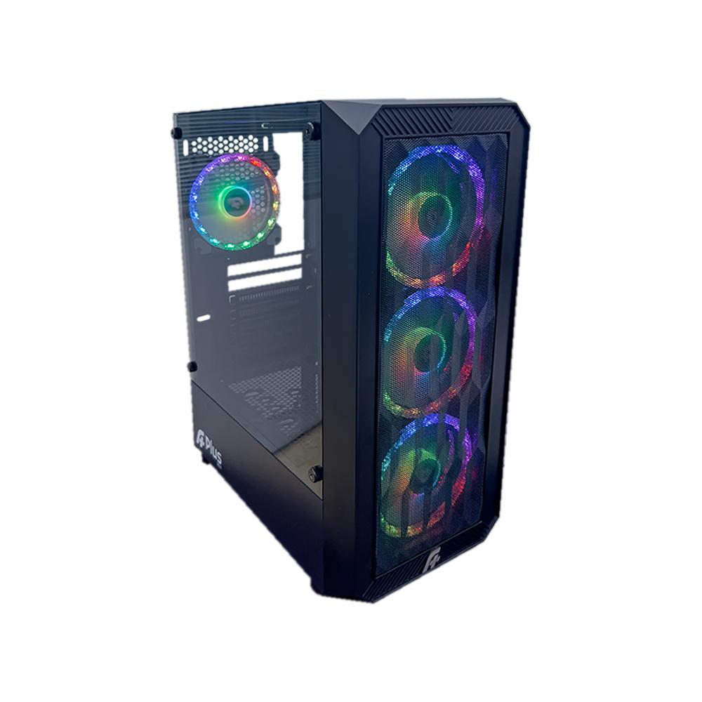 Gabinete Gamer Vidro ATX 4 Fans RGB APlus Tech Zohar Premium