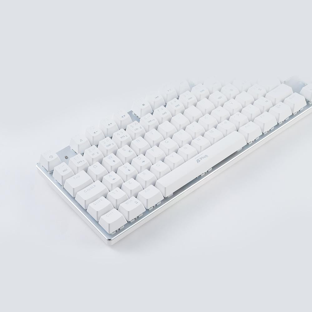 Teclado Gamer  Mecânico Switch Blue Outemu APlus Tech Barak LED White - AP-KB-3884W