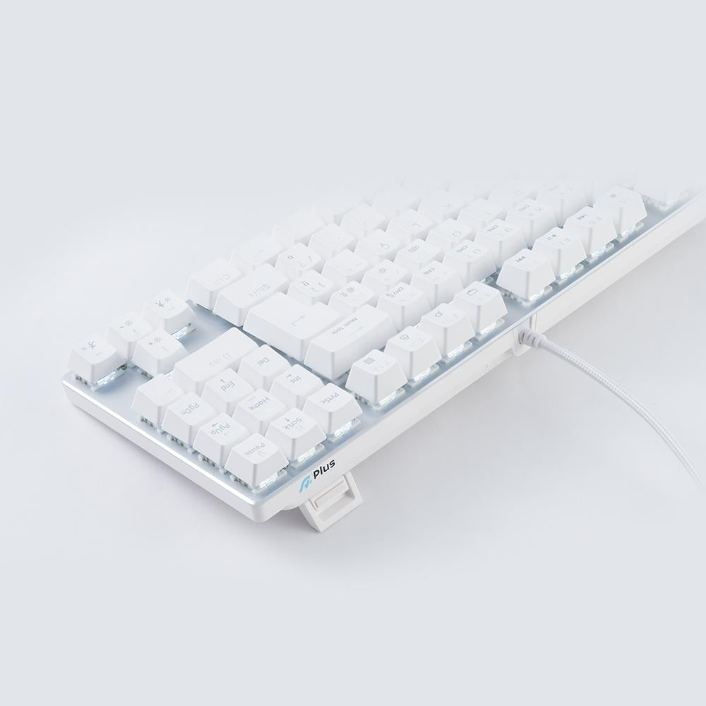 Teclado Gamer  Mecânico Switch Blue Outemu APlus Tech Barak LED White - AP-KB-3884W