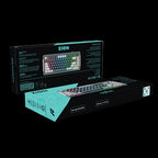 Teclado Gamer Mecanico Sem fio Aplus Zion Wireless Rgb Switch Yellow Visor Lcd