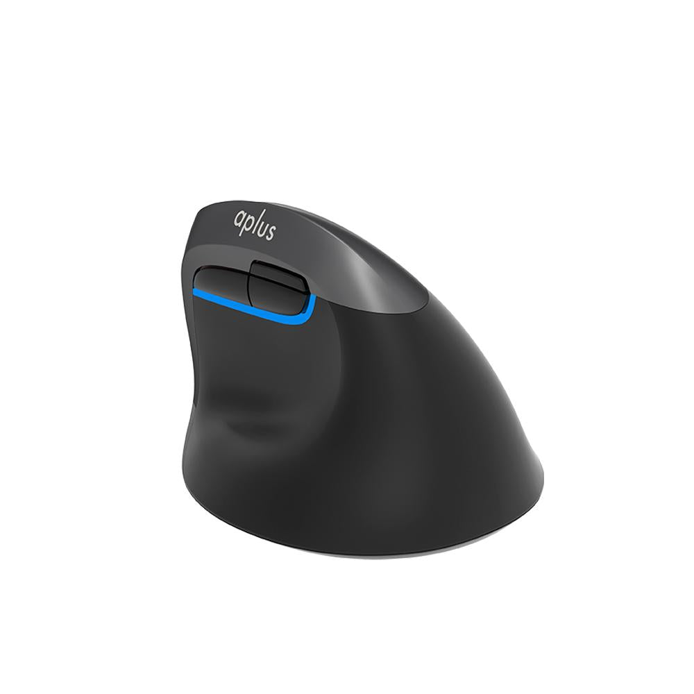 Mouse sem fio Wireless e Bluetooth Ergonomico Aplus Ergos 541 Preto