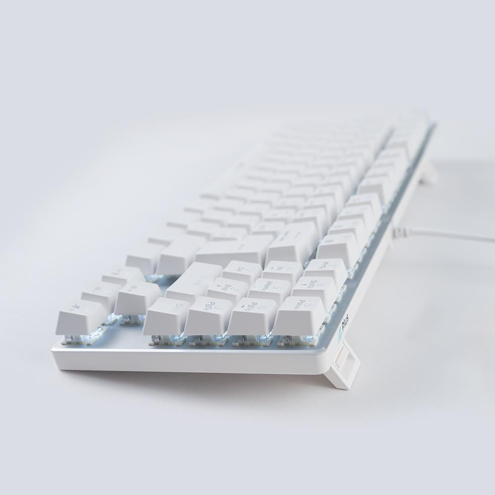 Teclado Gamer  Mecânico Switch Blue Outemu APlus Tech Barak LED White - AP-KB-3884W