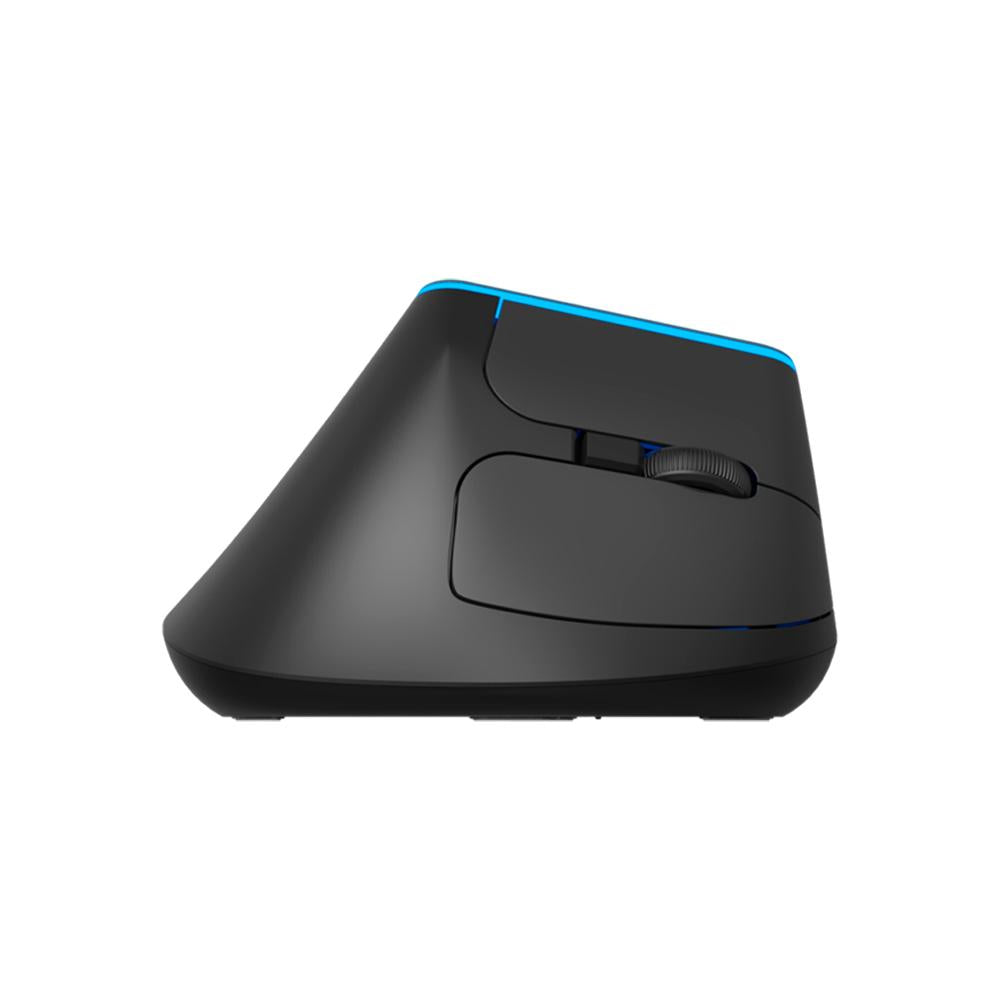 Mouse sem fio Wireless Ergonomico Aplus Ergos 433 6 Botões 1600Dpi Preto