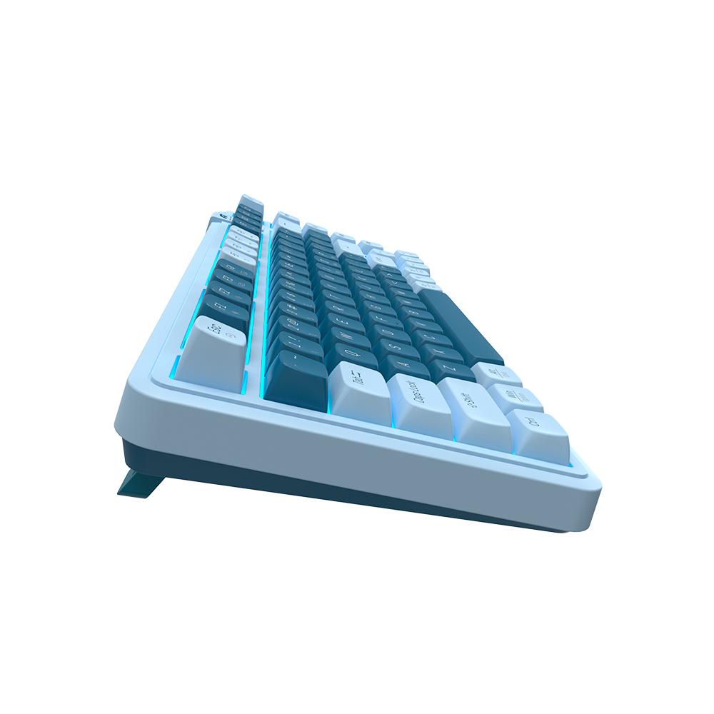 Teclado Gamer Mecânico Aplus Cetus 75 Switch Red Hotswap Led Azul - AK200