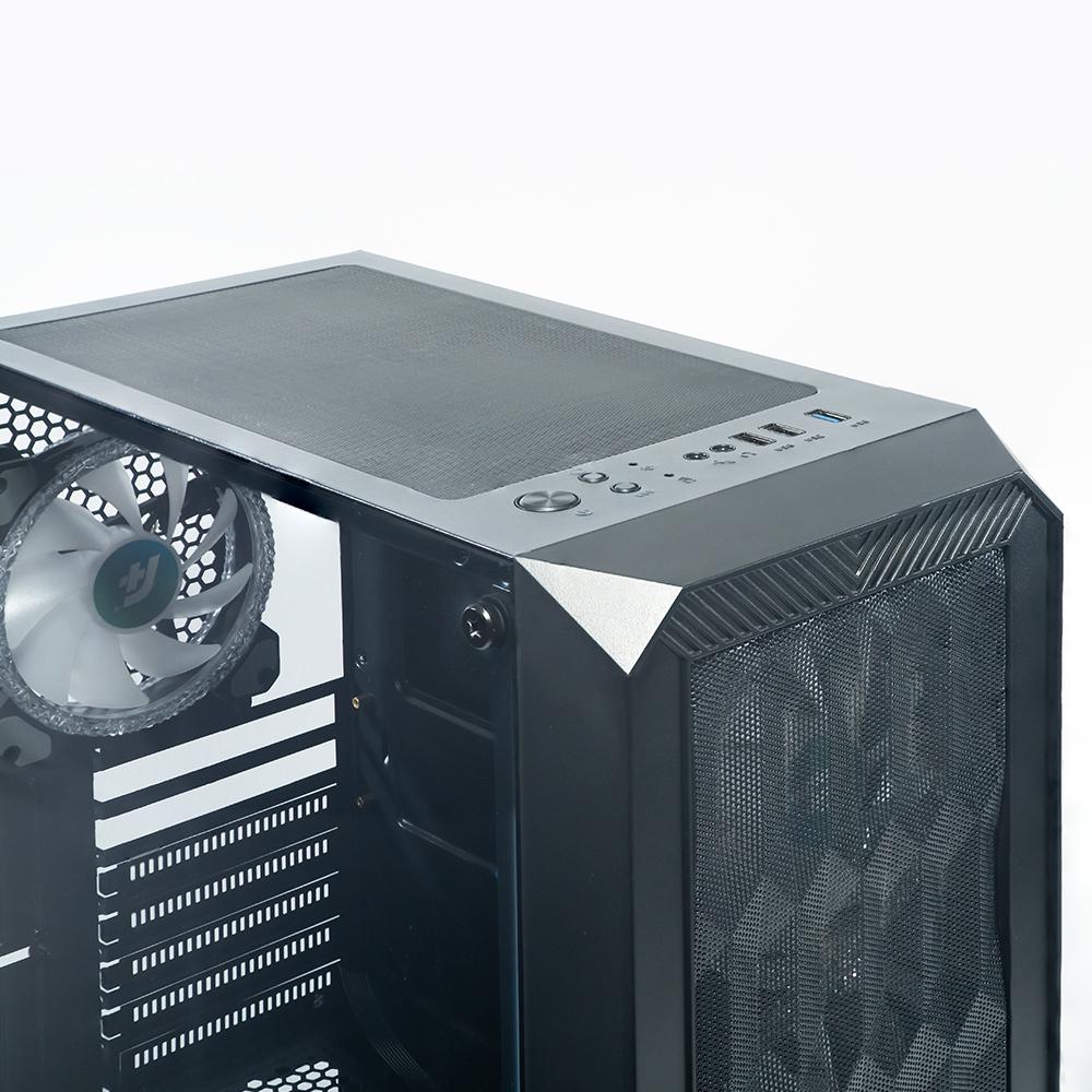 Gabinete Gamer Vidro ATX 4 Fans RGB APlus Tech Zohar Premium