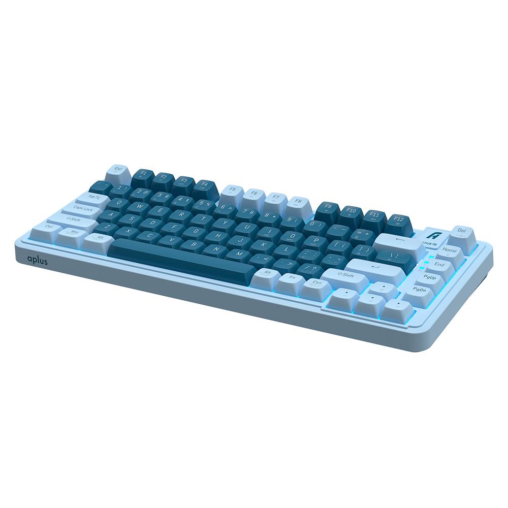 Teclado Gamer Mecânico Aplus Cetus 75 Switch Red Hotswap Led Azul - AK200