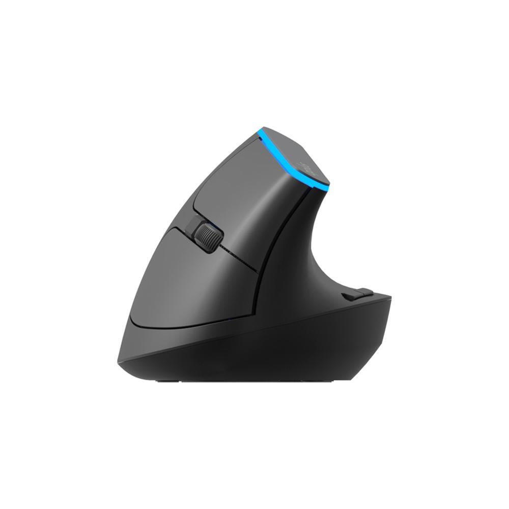 Mouse sem fio Wireless Ergonomico Aplus Ergos 433 6 Botões 1600Dpi Preto